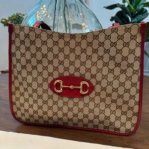 Gucci 1955 Horsebit Tote GG Canvas Medium